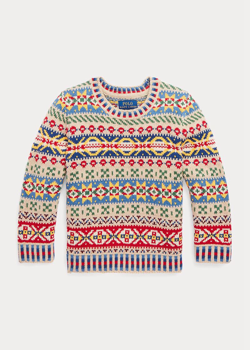 Sueter Ralph Lauren Niño 1.5-6 Años Fair Isle Cotton-Blend Jumper Chile Multicolor WBMPY-2839